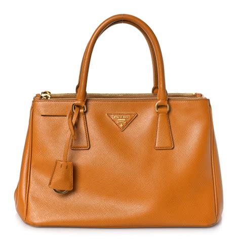 1ba76f0048 prada bag cnel galleria cannella|PRADA Saffiano Large Galleria Double Zip Tote Cannella .